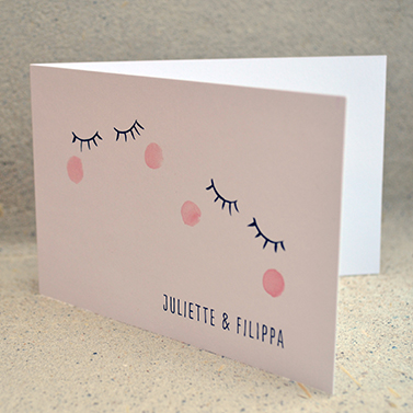 Geboortekaartje Juliette & Filippa