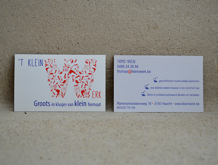 Logo + visitekaartje ’t Klein Werk